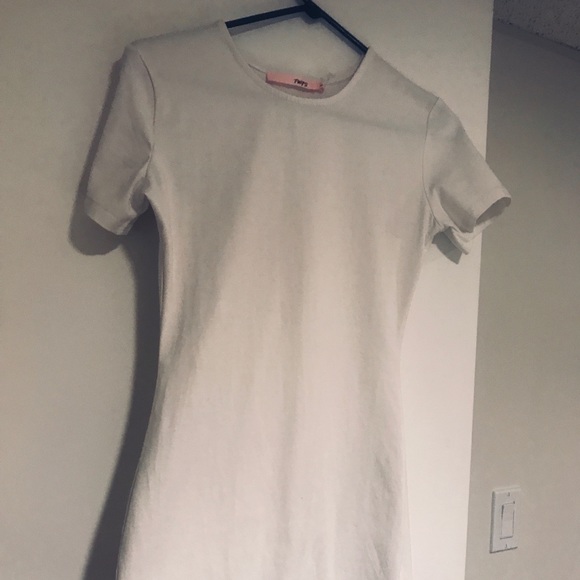 NWT White Bodycon Mini Dress - Picture 2 of 5